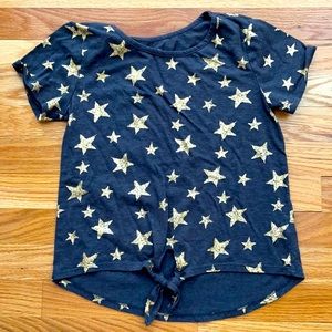 Grey And Gold Star Tee Shirt.